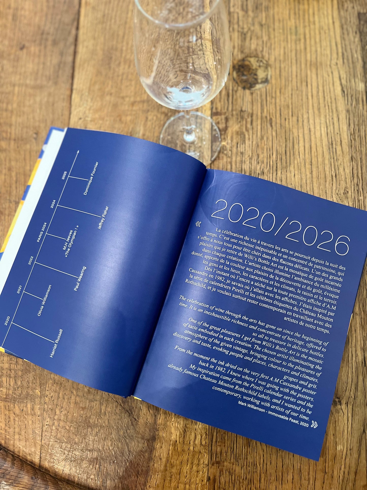 The bottle Art Book 2026, showing a decade index for the 2020s