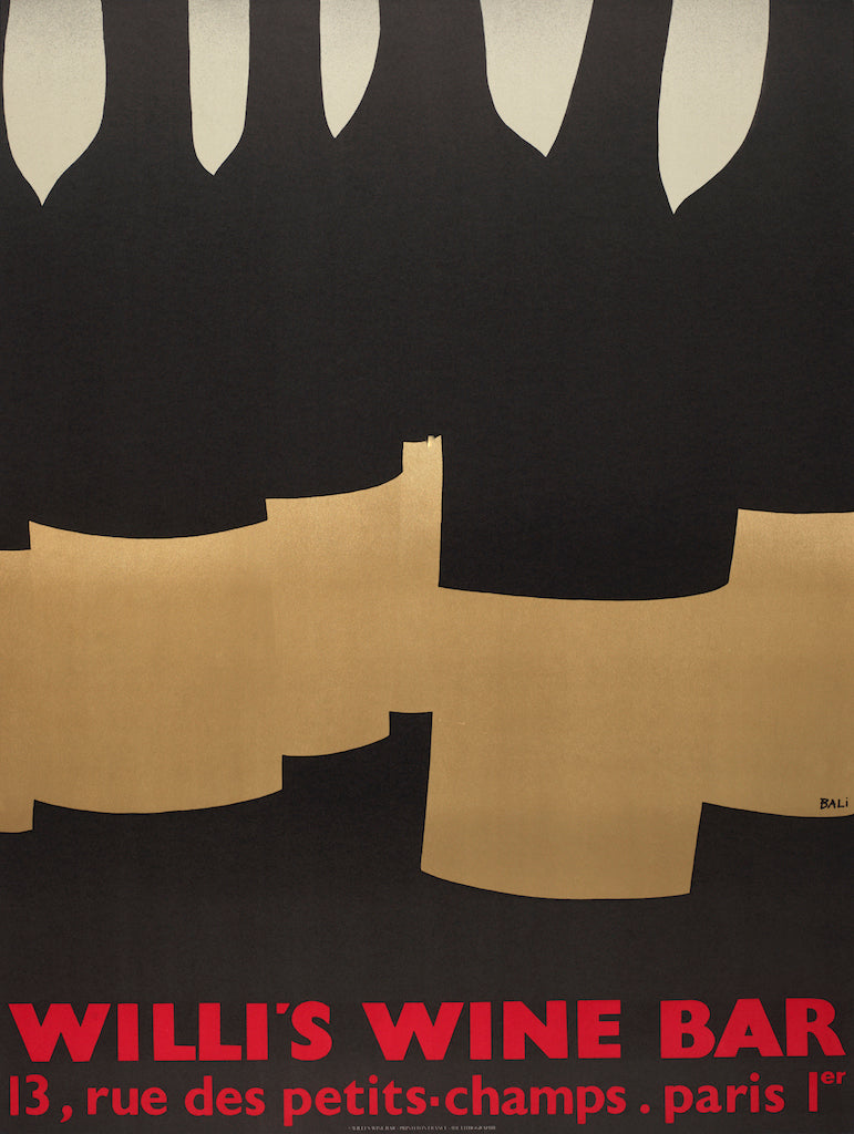 Alberto BALI 1984 Willi's Wine Bar art print