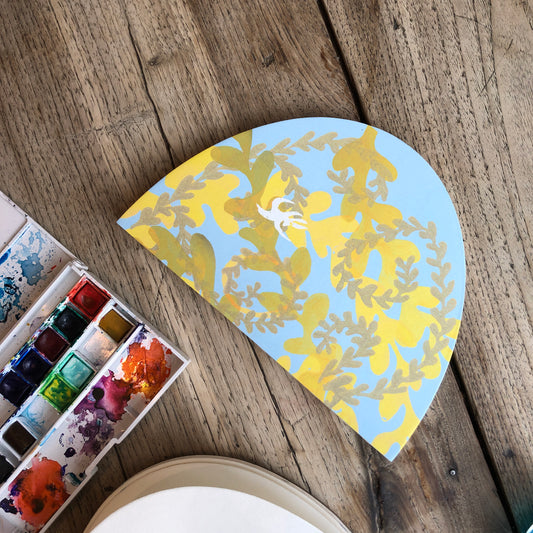 Golden and light blue Artist sketchbooks ideal for sketching drawing painting, multimedia. Perfect for creative projects and neurodiverse profiles.