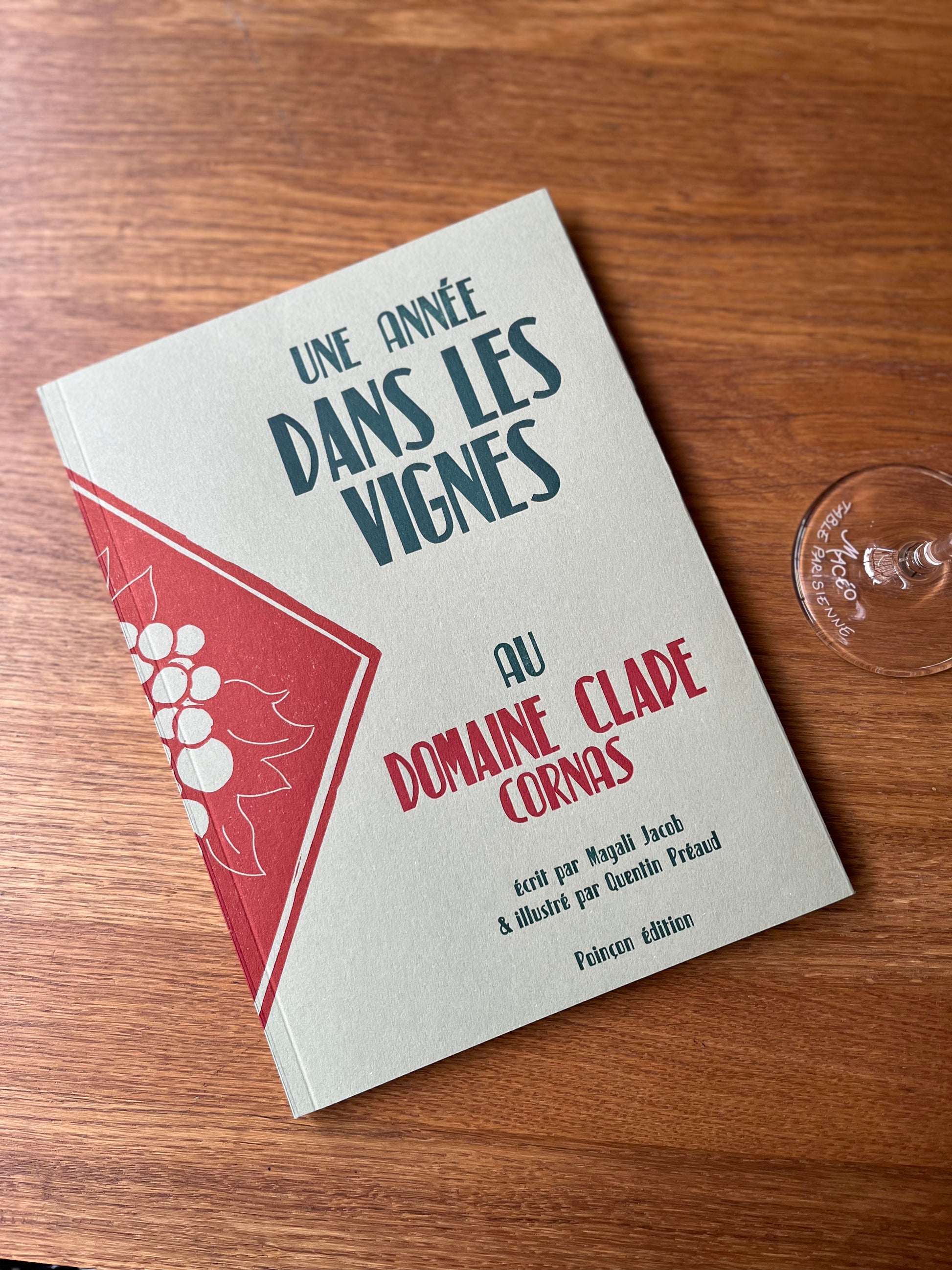 The 2025 book A Year in the Vineyard at the Domaine Clape in Cornas by Magali Jacob