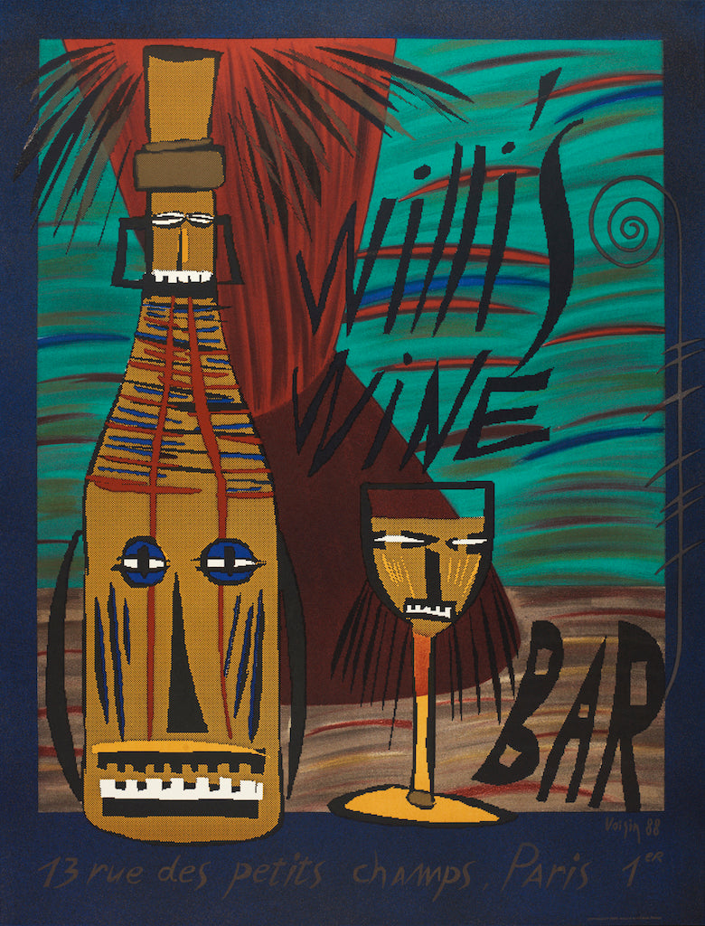 Frédéric VOISIN 1988 - Last copies Willi's Wine Bar tiki art print